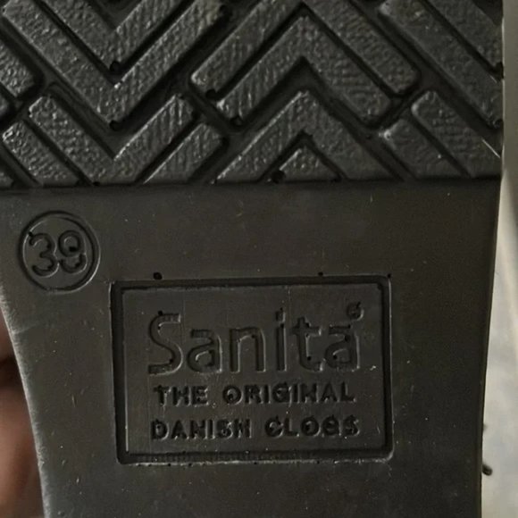 Sanita Black Professional Patent Danish Clog Size EU39 US 8.5/9 - Picture 6 of 8